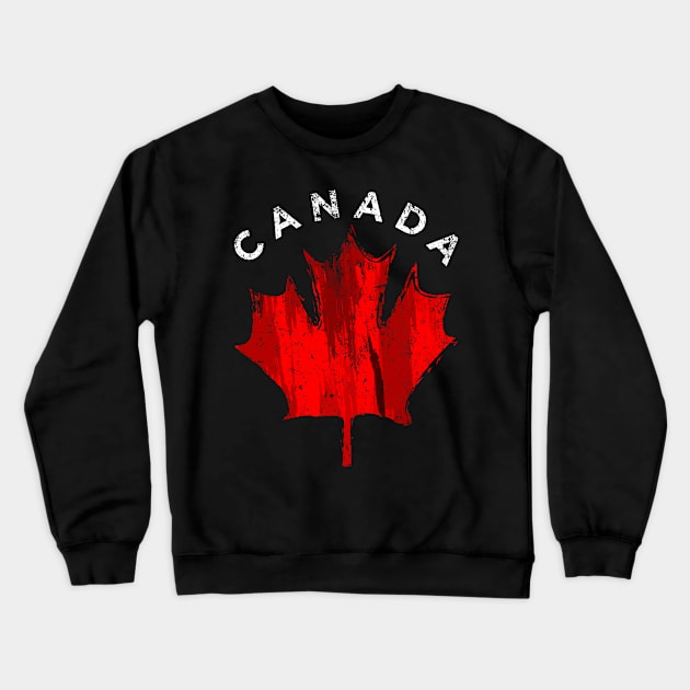 Canadian Retro Canada Flag Crewneck Sweatshirt by shirtsyoulike